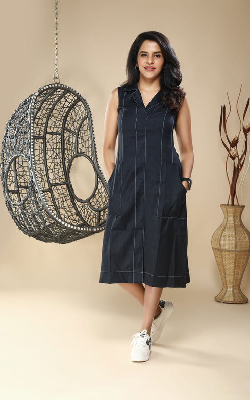 NAVY BLUE DRESS